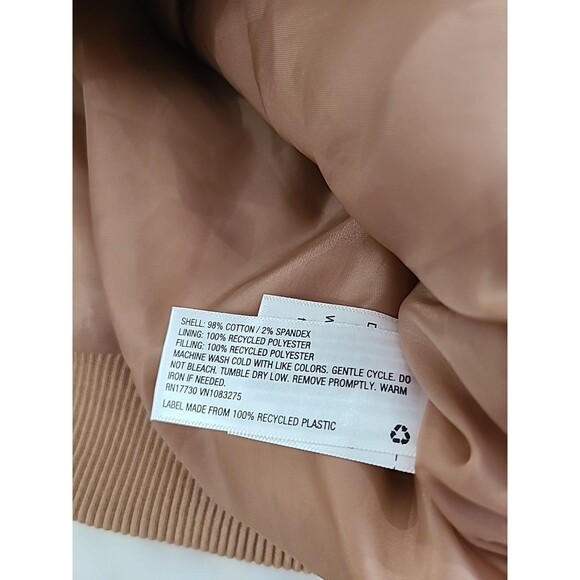 NWT Universal Thread Quilted Camel Tan Lined Brown Bomber Jacket Size XS - Picture 7 of 7